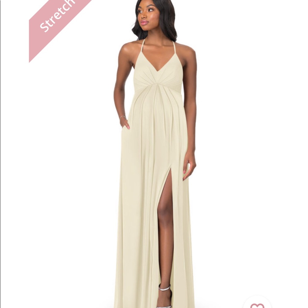 Azazie Champagne Annabelle Dress